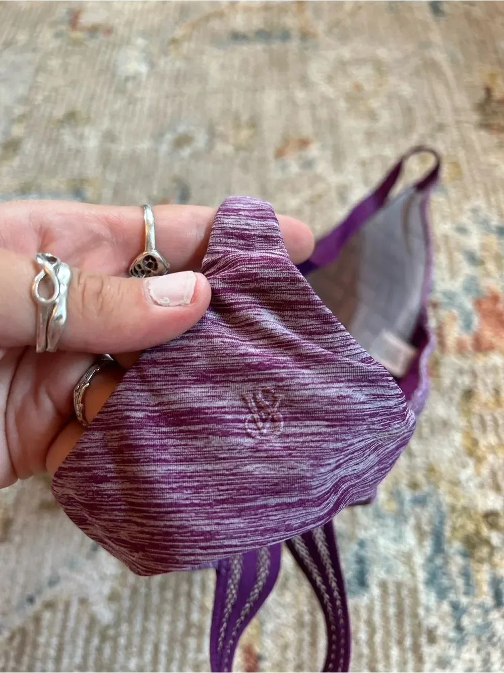 Victoria's Secret Purple Heathered Racerback Bra